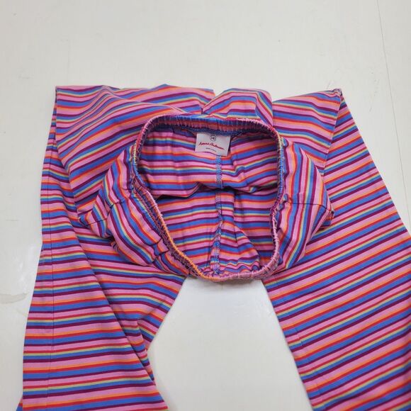 Hanna Andersson Sz 140 US 10 Kids Pajama Pants Bottoms Purple Striped - Picture 4 of 12